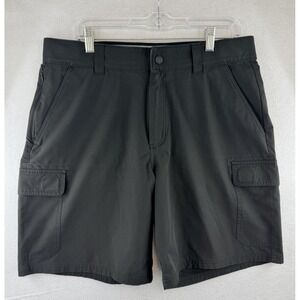 Orvis Tech Cargo Shorts Mens 34 Stretch Outdoor Trail, Black, 9" Inseam
